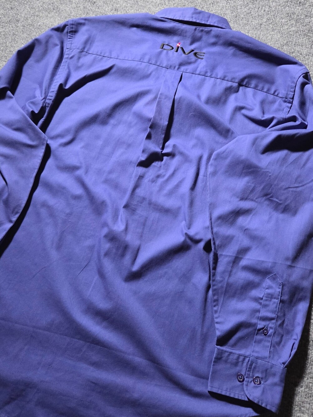 Port Authority Men's Dancer Patched Shirt Medium Blue Long - Picture 10 of 12